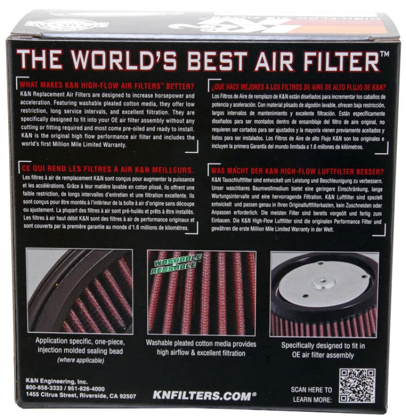 K&N Custom Air Filter Round 5-3/8in OD x 4in ID x 2in H - Additional View 5