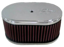 Load image into Gallery viewer, K&amp;N Custom Oval Race Filter L=7inch W=4inch H=3.25inch - Main Product View