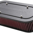 Load image into Gallery viewer, K&amp;N Custom Oval Racing Assembly Red 11.96in Inside Length / 5.22in Inside Width / 3.25in Filter H - Main Product View
