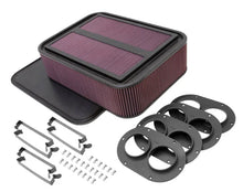 Load image into Gallery viewer, K&amp;N Custom Racing Air Filter - Rectangular Carbon Fiber 4in Air Box w/ 2.75in Air Horn - Main Product View