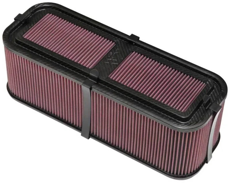 K&N Custom Racing Assembly 19in x 6.5in Carbon Fiber Air Filter - Main Product View