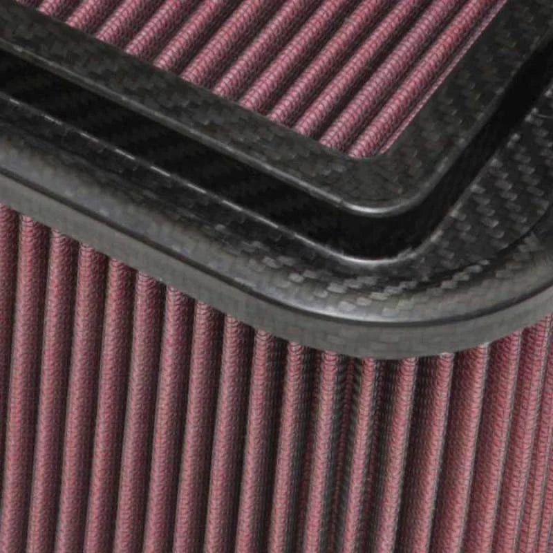 K&N Custom Racing Assembly 19in x 6.5in Carbon Fiber Air Filter - Installation View