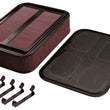 Load image into Gallery viewer, K&amp;N Custom Racing Assembly Carbon Fiber 4in Air Box w/ Base and Hardware - Large - Main Product View