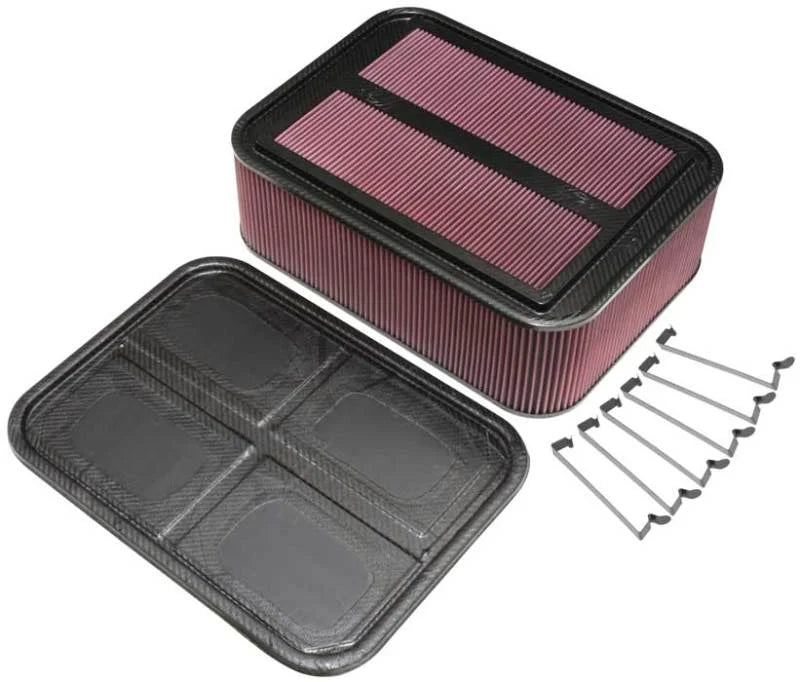 K&N Custom Racing Assembly Carbon Fiber Air Box - Large - Side View