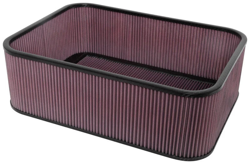 K&N Custom Racing Assembly Carbon Fiber Air Box w/o Base - Large - Side View