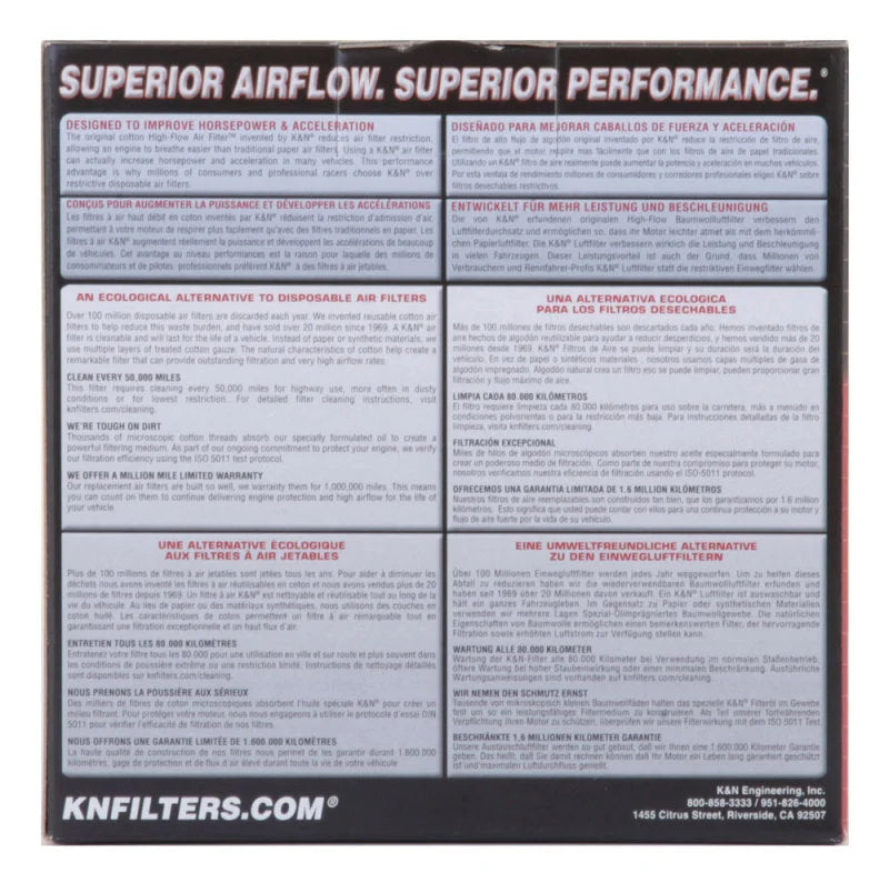 K&N Custom Racing Assembly - Round Tapered - Red 1.656in Neck Flange - 2.25in Over Height - Additional View 6