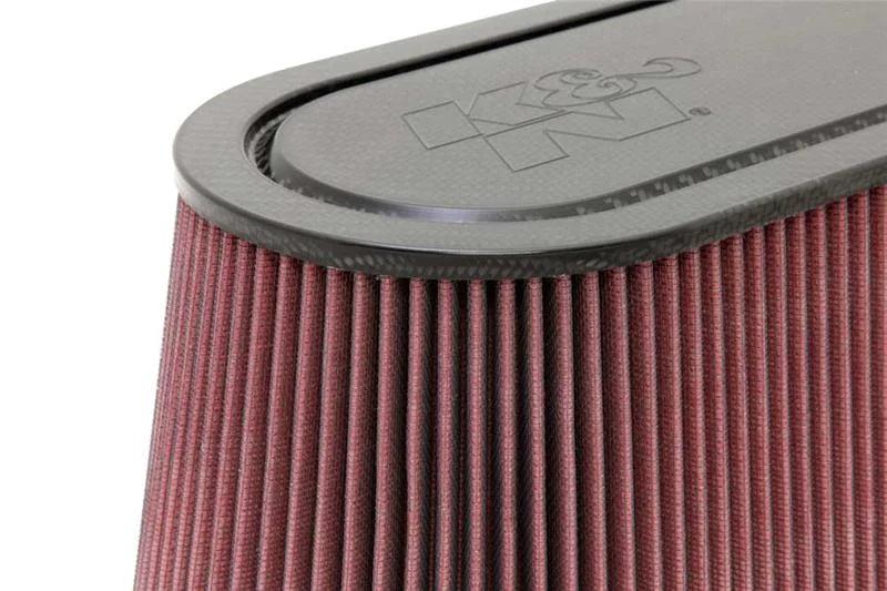 K&N Custom Racing Unique Oval Tapered Filter 17.313in OL B/7.75in OW B/14.625inOL T/6.125inOW T/9in - Main Product View