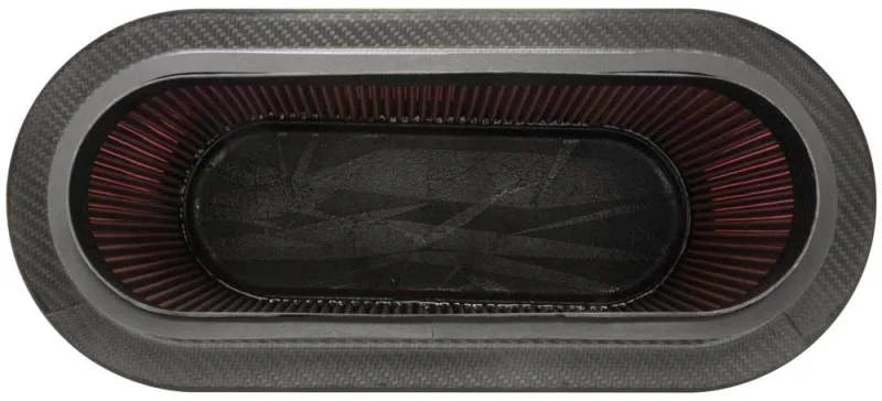 K&N Custom Racing Unique Oval Tapered Filter 17.313in OL B/7.75in OW B/14.625inOL T/6.125inOW T/9in - Additional View 5