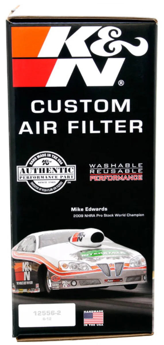 K&N Custom Round Filter 5-1/8in FLG / 11in Dia / 6-1/4in H - Back View