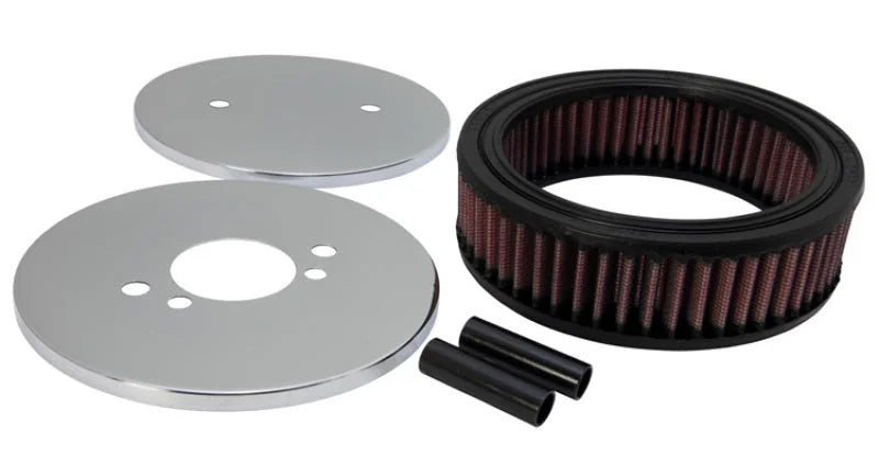 K&N Custom Round Racing Assembly Red 4.5in ID / 5.875in OD / 1.75in Height - Main Product View