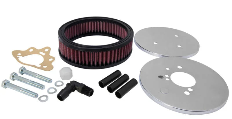 K&N Custom Round Racing Assembly Red 5.875in OD x 2.406in ID x 1.75in Height - Main Product View
