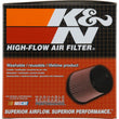 Load image into Gallery viewer, K&amp;N Custom Round Racing Assembly Red 5.875in OD x1.313in ID x 1.813in Height - Back View