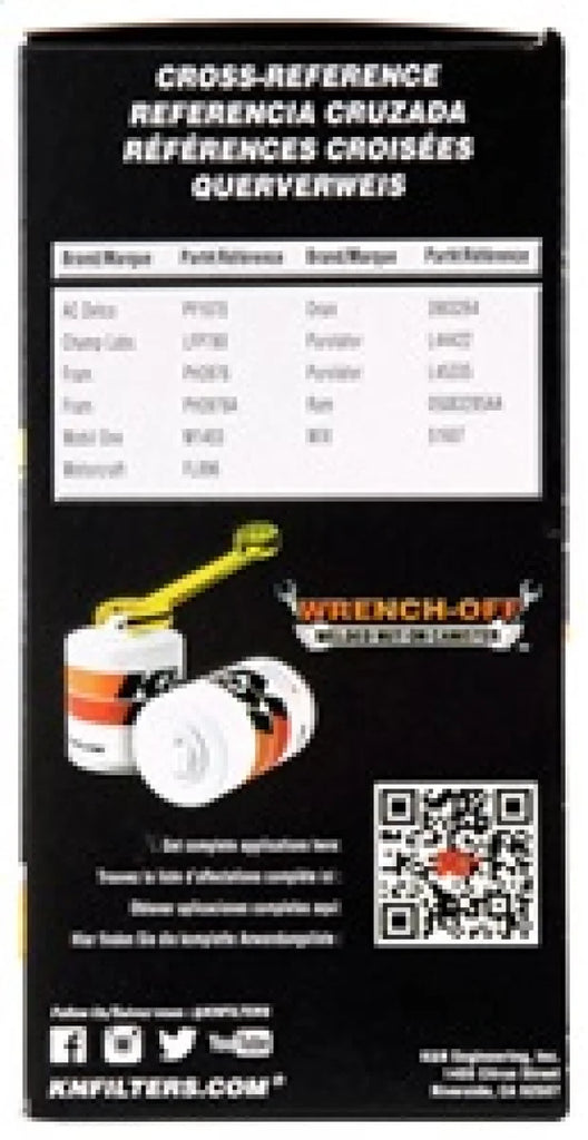K&N Dodge Performance Gold Oil Filter - Additional View 10