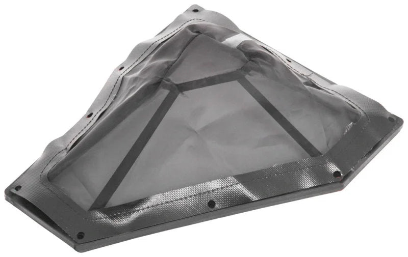 K&N Drycharger Air Filter Wrap 8-3/4in X 10-1/4in X 3in Black - Side View