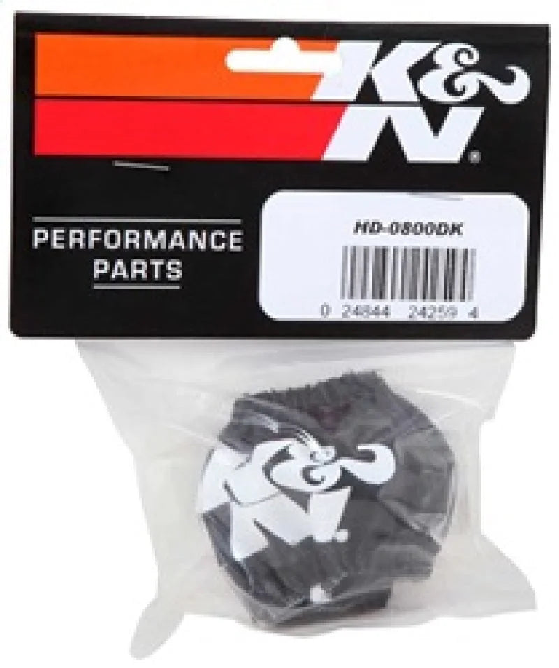 K&N Drycharger Air Filter Wrap HD-0800 Black - Detail View