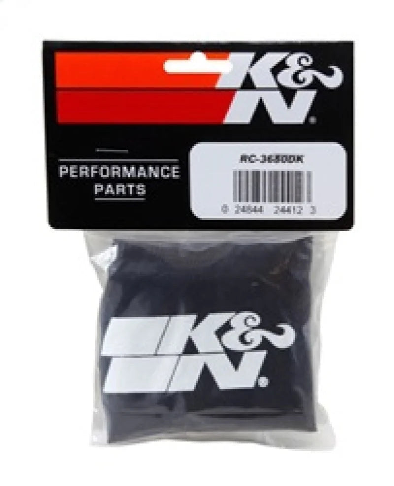 K&N Drycharger Black Air Filter Wrap - Installation View