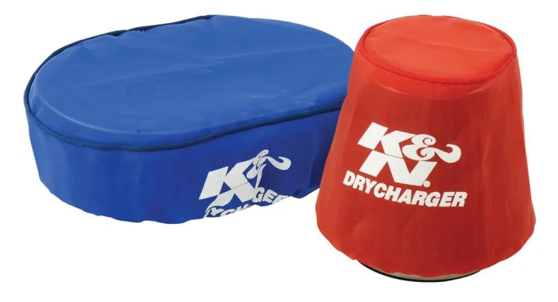 K&N Drycharger Wrap Black 7.125in W 7.125in L - Side View