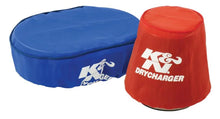 Load image into Gallery viewer, K&amp;N Drycharger Wrap Blue Custom 7.5in H - Side View