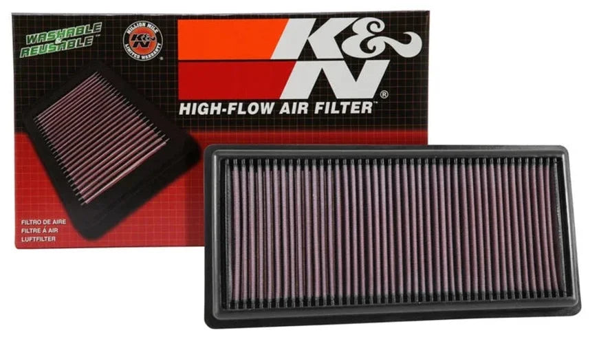 K&N 2016 Cadillac CT6 L4-2.0L F/I Replacement Drop In Air Filter - Installation View