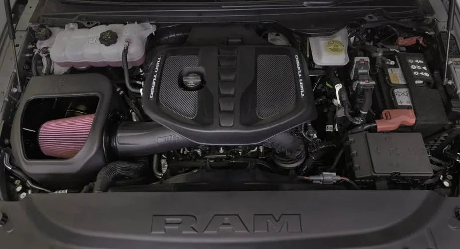 K&N 2025 RAM 1500 TT F/L L6-3.0L GEN 3 Performance Intake System - Back View