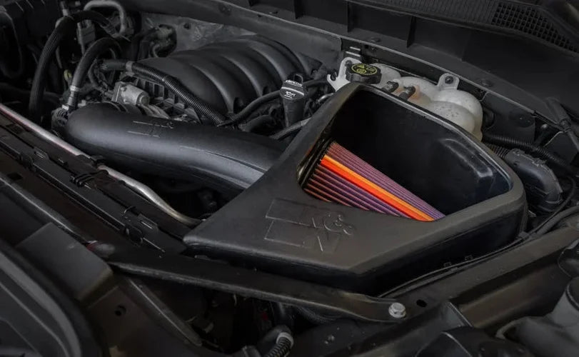 K&N 19-24 Chevy Silverado (5.3L/6.2L V8) NextGen Cold Air Intake - Back View