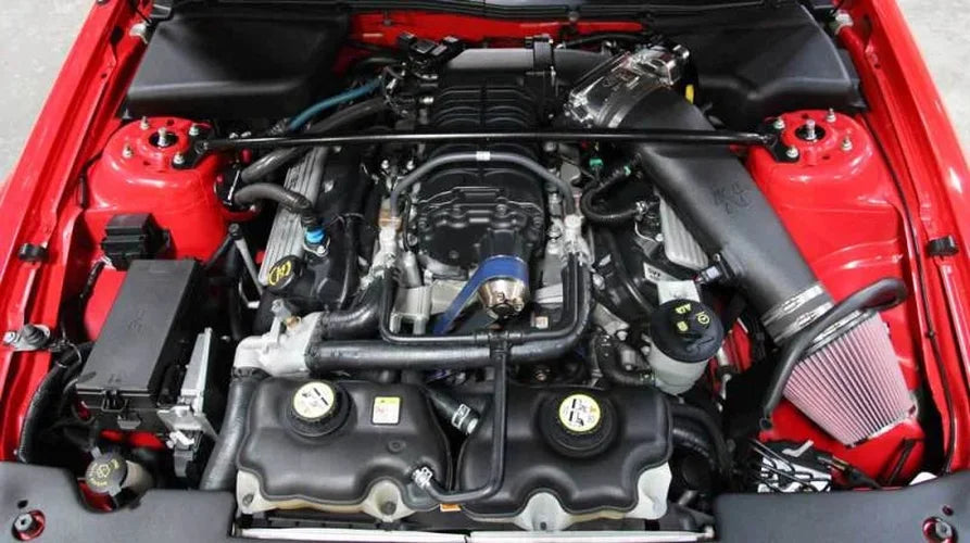 K&N 07-09 Mustang Shelby V8-5.4L Performance Intake Kit - Back View