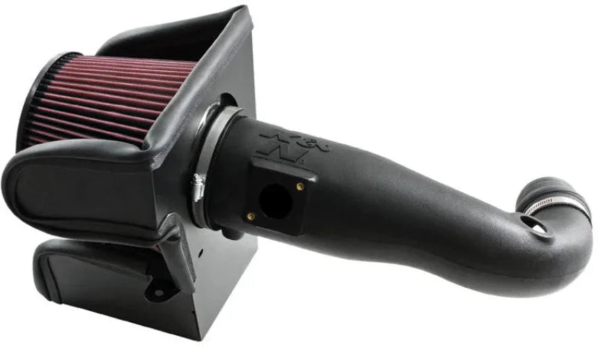 K&N 08-10 Ford F250/F350/F450/F550 6.4L-V8 Performance Intake Kit - Back View