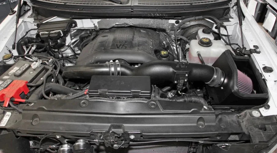K&N 11-14 Ford F-150 3.5L V6 Performance Intake Kit - Side View