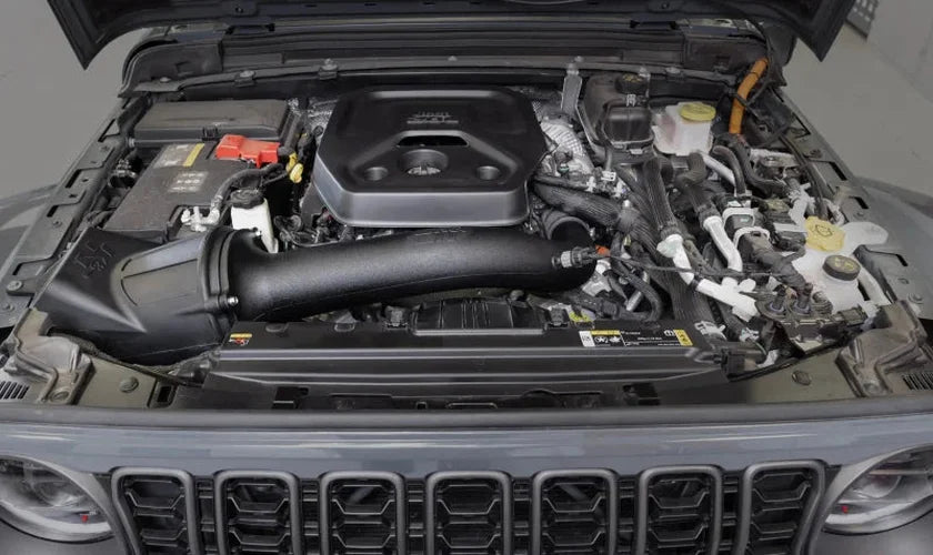 K&N 2024 Jeep Wrangler 4xE 63 Series Air Intake - Side View