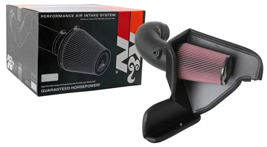 K&N 20-21 Ford Mustang GT500 5.2L V8 AirCharger Performance Intake - Installation View