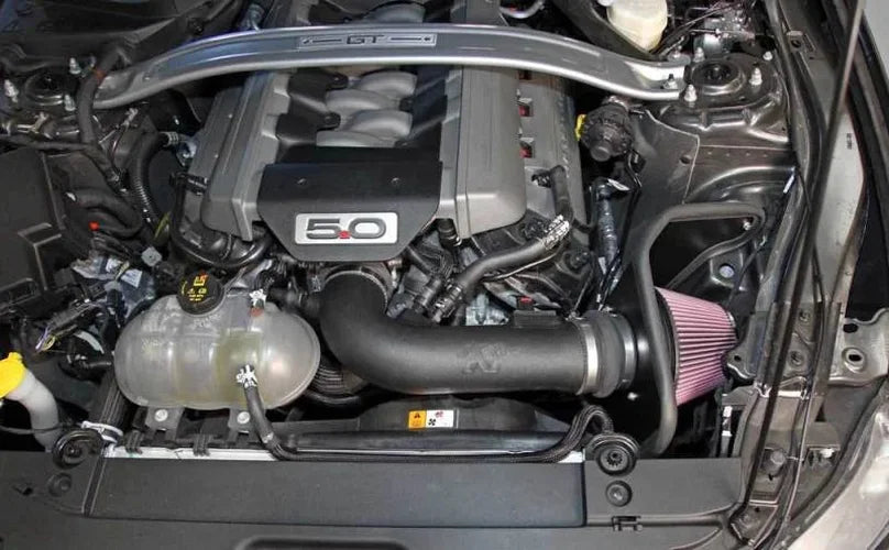 K&N 2015 Ford Mustang GT 5.0L V8 F/I Performance Intake Kit - Back View