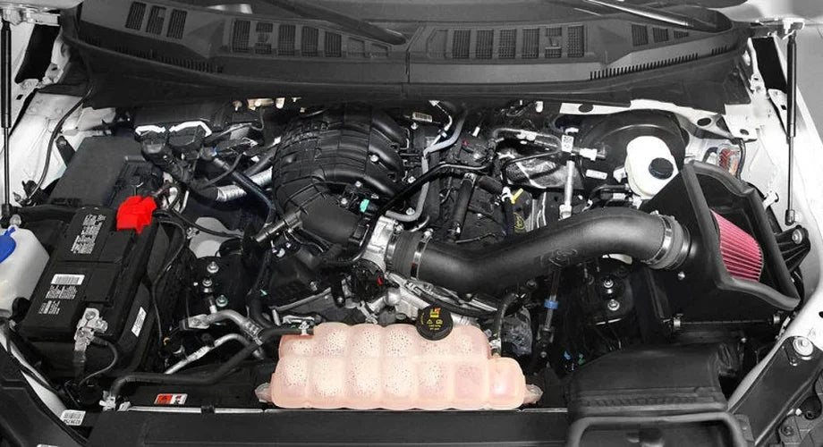 K&N 2016 Ford F-150 3.5L AirCharger Performance Intake - Side View