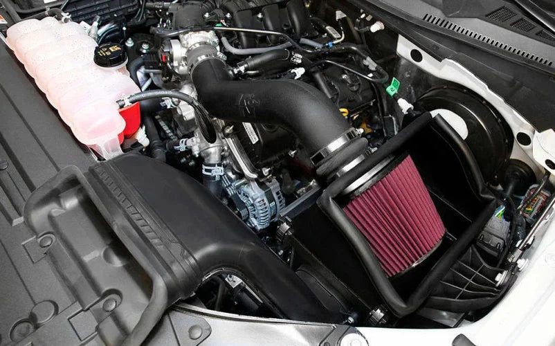 K&N 2016 Ford F-150 3.5L AirCharger Performance Intake - Back View