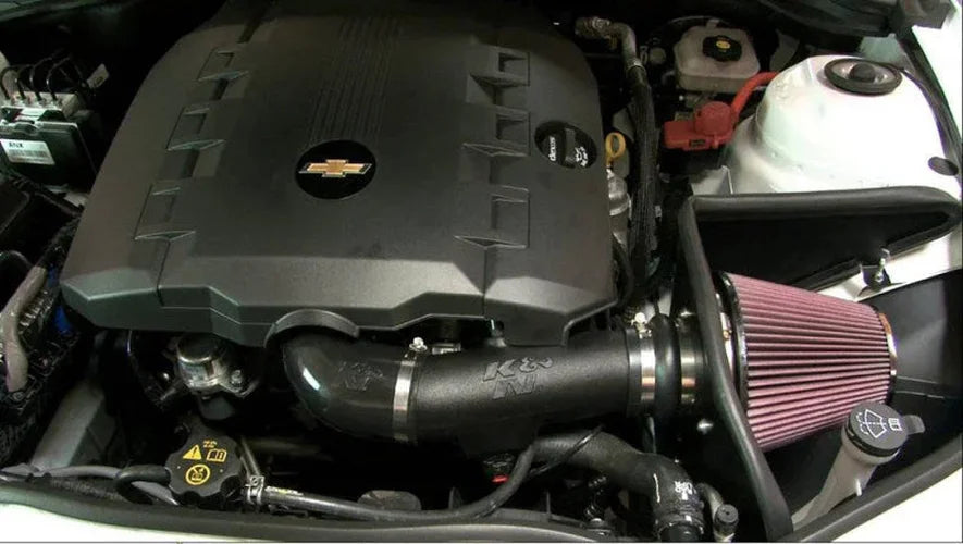 K&N 11-12 Chevy Camaro 3.6L V6 AirCharger Performance Intake - Side View