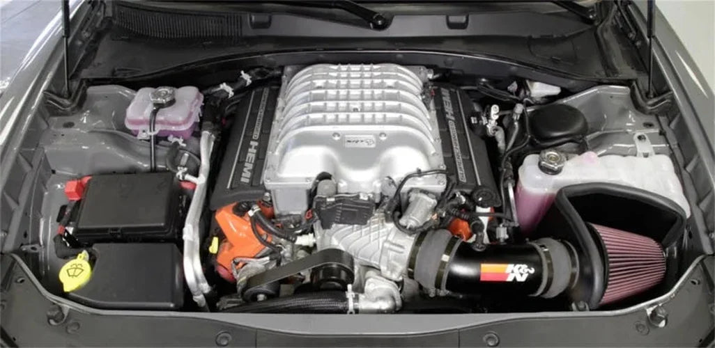 K&N 2017 Dodge Challenger Hellcat SC V8-6.2L F/l Typhoon Air Intake - Back View