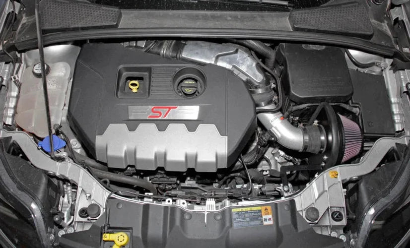 K&N 13 Ford Focus ST L4-2.9L F/I Typhoon Performance Intake - Side View