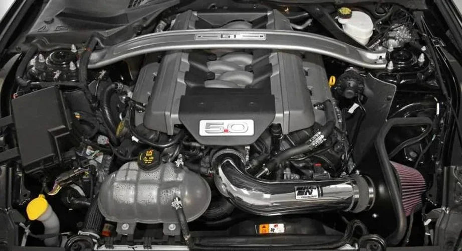 K&N 2015 Ford Mustang GT 5.0L V8 Typhoon Intake Kit - Back View