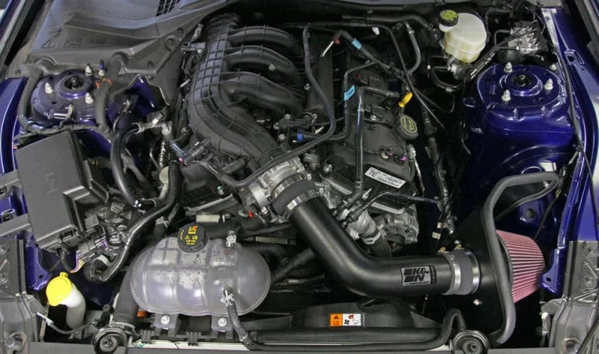 K&N 2015 Ford Mustang 3.7L V6 Performance Intake Kit - Side View
