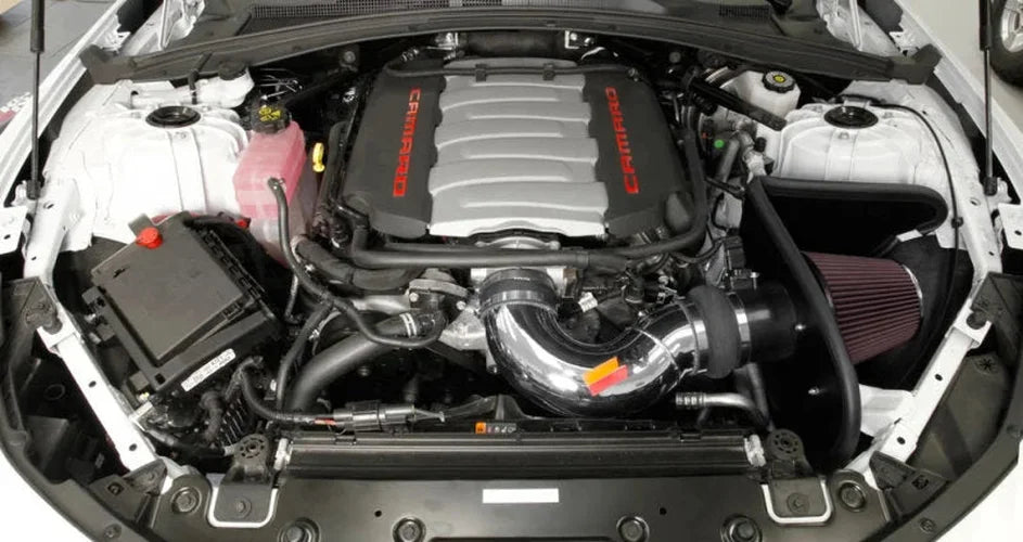 K&N 2016 Chevy Camaro SS 6.2L V8 F/I Typhoon Intake System - Back View