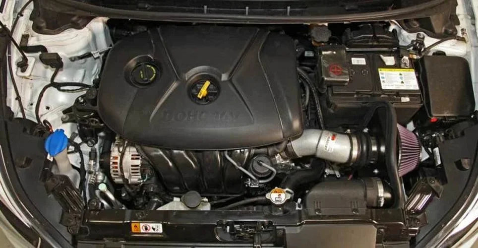 K&N 14-15 Hyundai Elantra 1.8l/2.0L Typhoon Performance Intake Performance kit - Side View