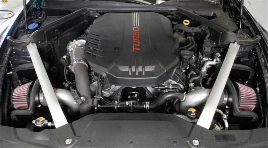 K&N 2018 Kia Stinger 3.3L Turbo Typhoon Air Intake - Back View