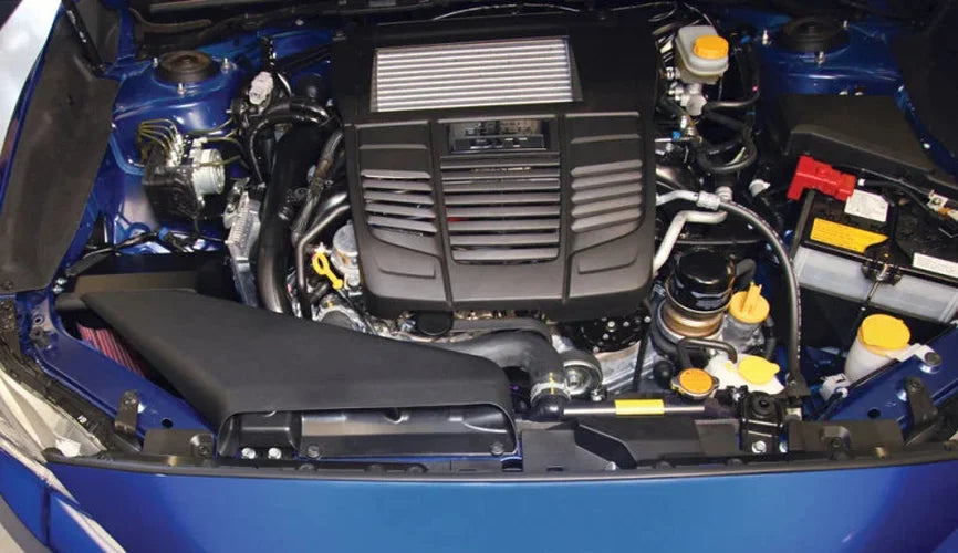 K&N 2015 WRX Black Typhoon Short Ram Intake - Back View