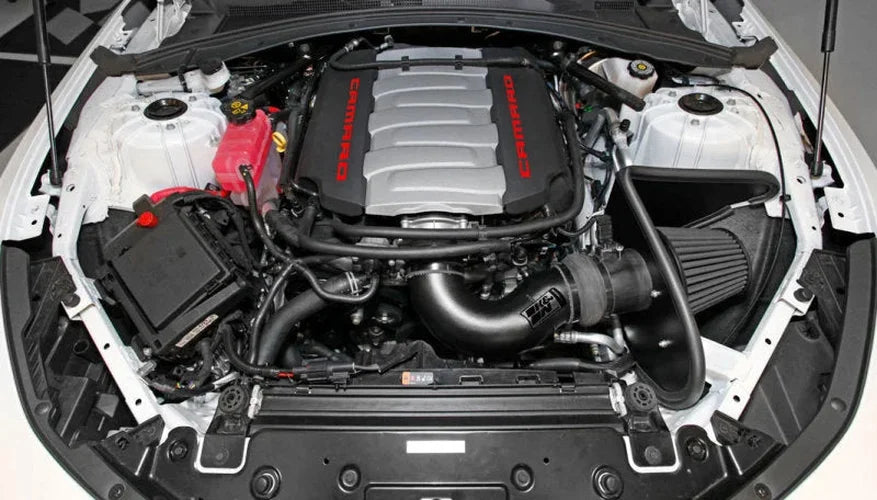 K&N 2016 Chevrolet Camaro SS V8 6.2L Performance Intake Kit - Back View