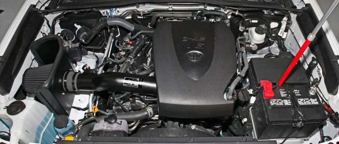 K&N 2016 Toyota Tacoma 3.5L Performance Intake Kit - Back View