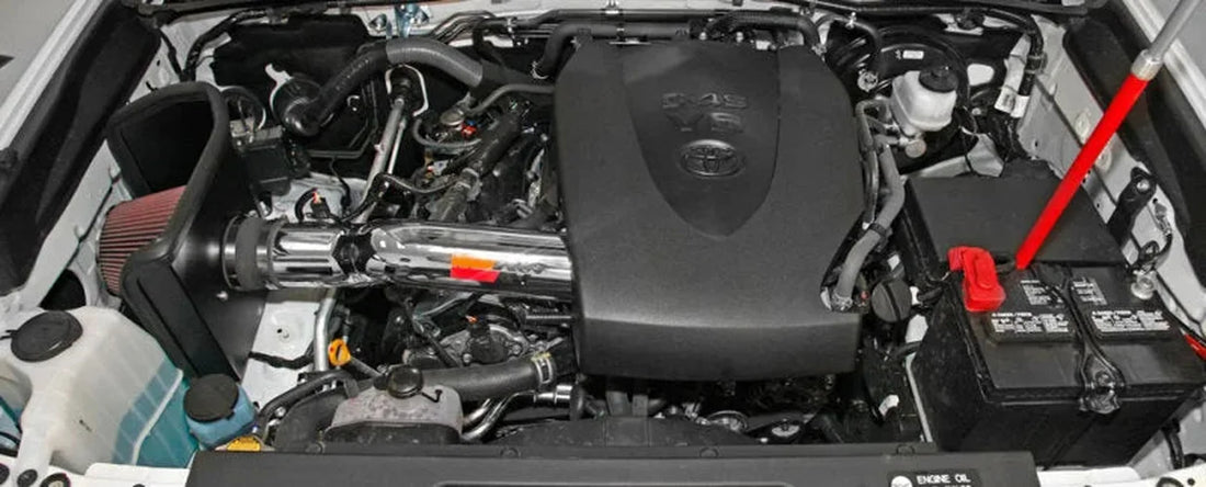 K&N 2016 Toyota Tacoma 3.5L-V6 High Flow Performance Kit - Back View