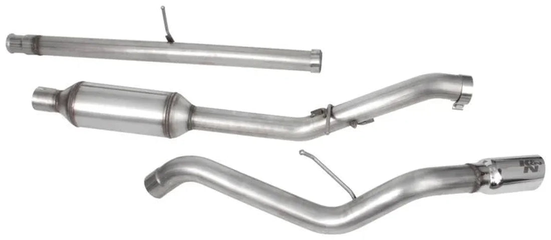K&N GM 1500 5.3L Crewcab Cat Back Exhaust Kit - Back View