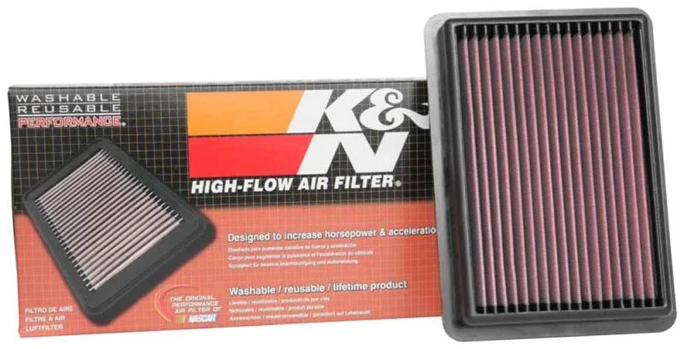 K&N 2019 Mazda 3 2.5L F/I Drop In Replacement Air Filter - Back View