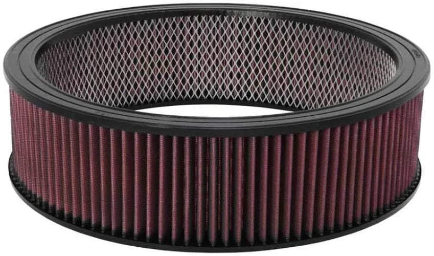 K&N Replacement Drop In Air Filter - 14in OD / 12in ID / 4in H w/ Wire - Back View