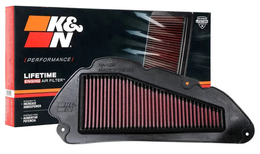 K&N 20-21 Honda SH125i Replacement Air Filter - Installation View