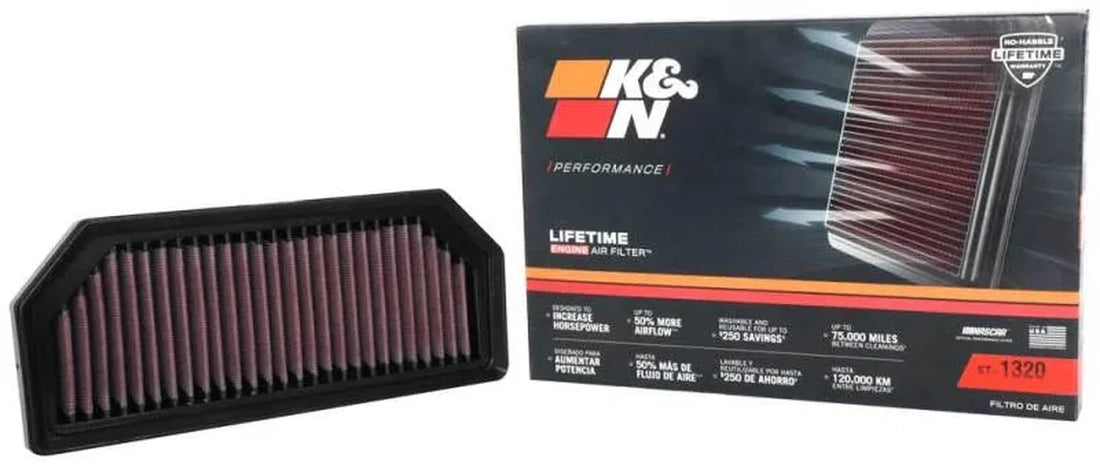 K&N KTMF 1290 Super Duke R 2020-2021 Air Filter - Installation View
